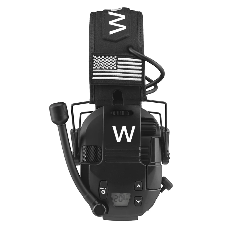 

Tactical Headset with Radio Adapter Noise Cancelling Anti Interference for Two Way Communication Shooting Hunting Outdoor