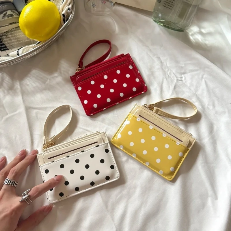 Simple Women Leather Card Holder Ultra-Thin Mini Short Wallet Multi-Card Slot Card Wallet PU Leather Coin Purses