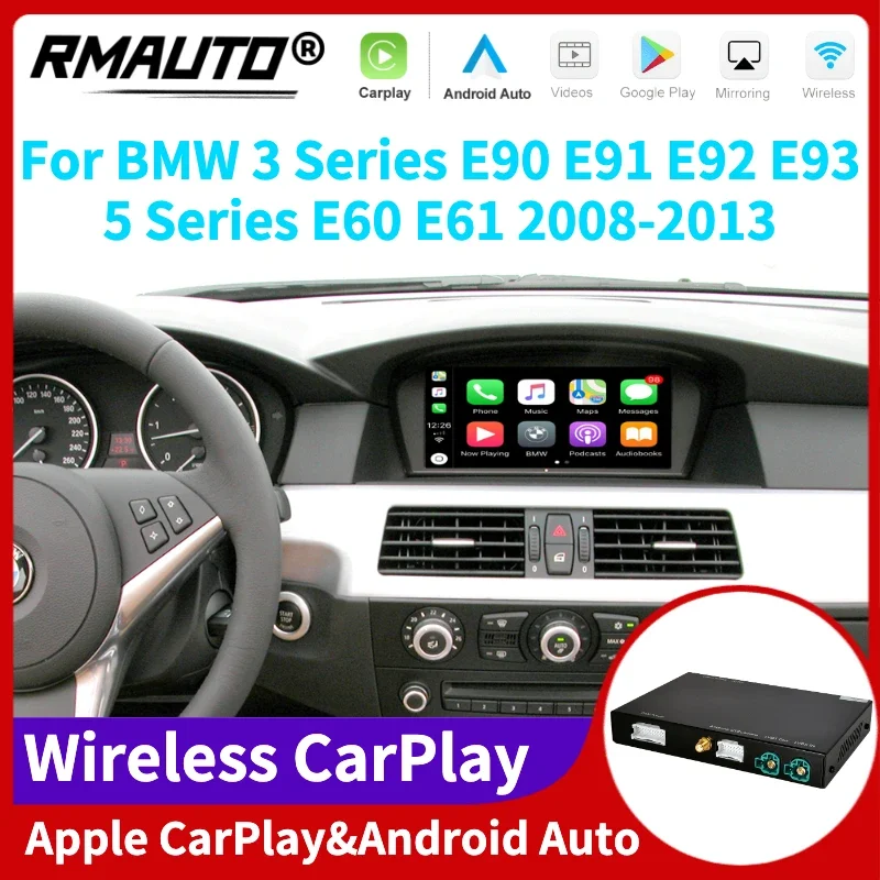 

Беспроводная система Apple CarPlay CIC для BMW 3 серии E90 E91 E92 E93 5 серии E60 E61 2008-2013 Android автомобильный комплект Mirror Link