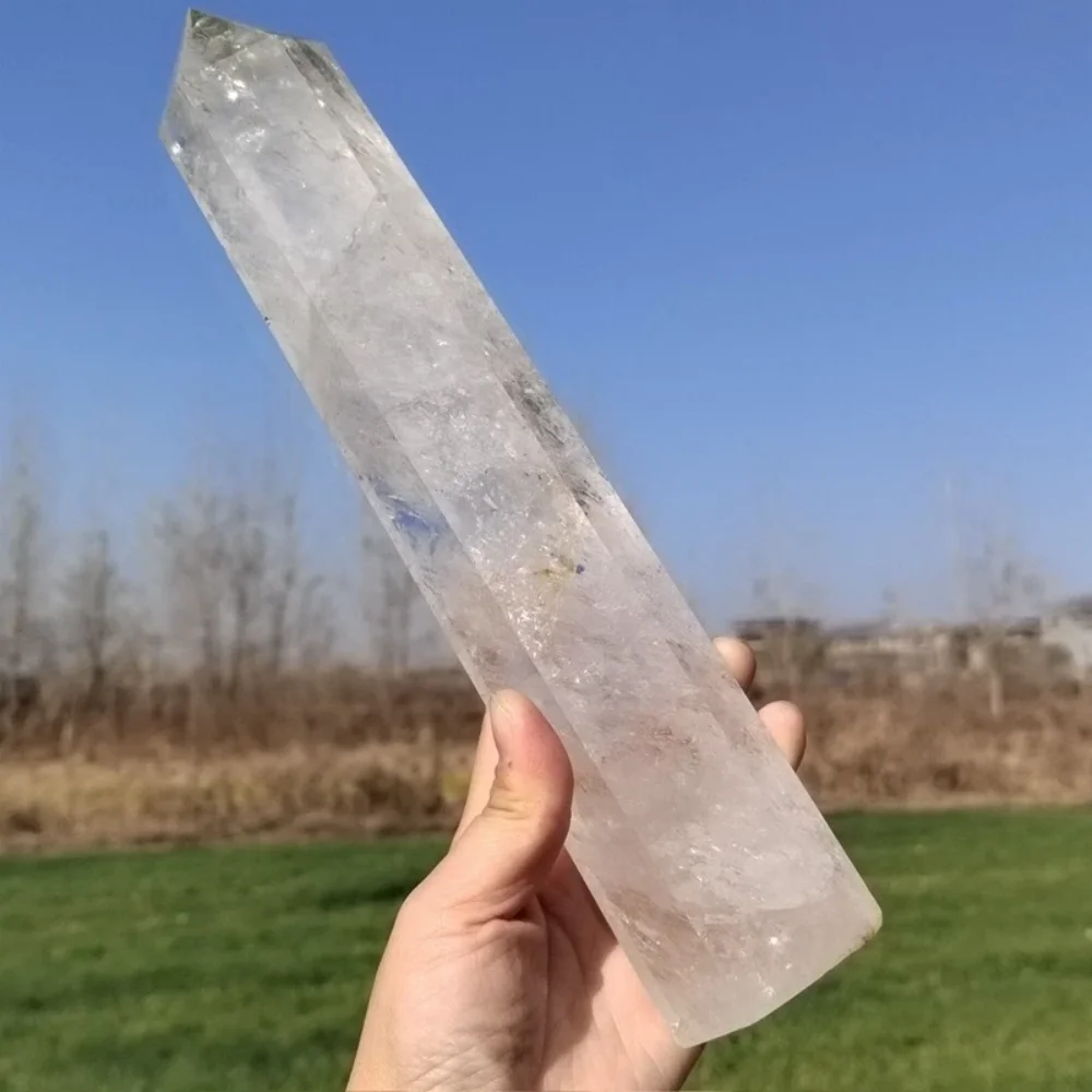 Naturally Formed! White Quartz Obelisk, White Crystal Column, Mineral, Reiki, Healing Tower Column