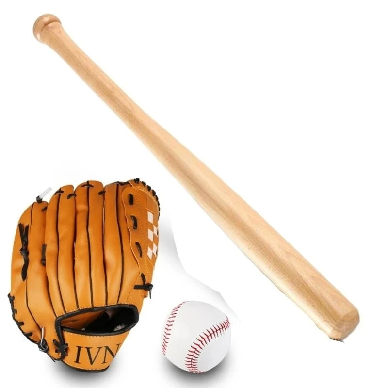 

25 Inch 64cm Solid Beech Wooden Baseball Bat Heavy Duty Wear Resistant Softball Training Bat for Indoor Outdoor Sports Practice