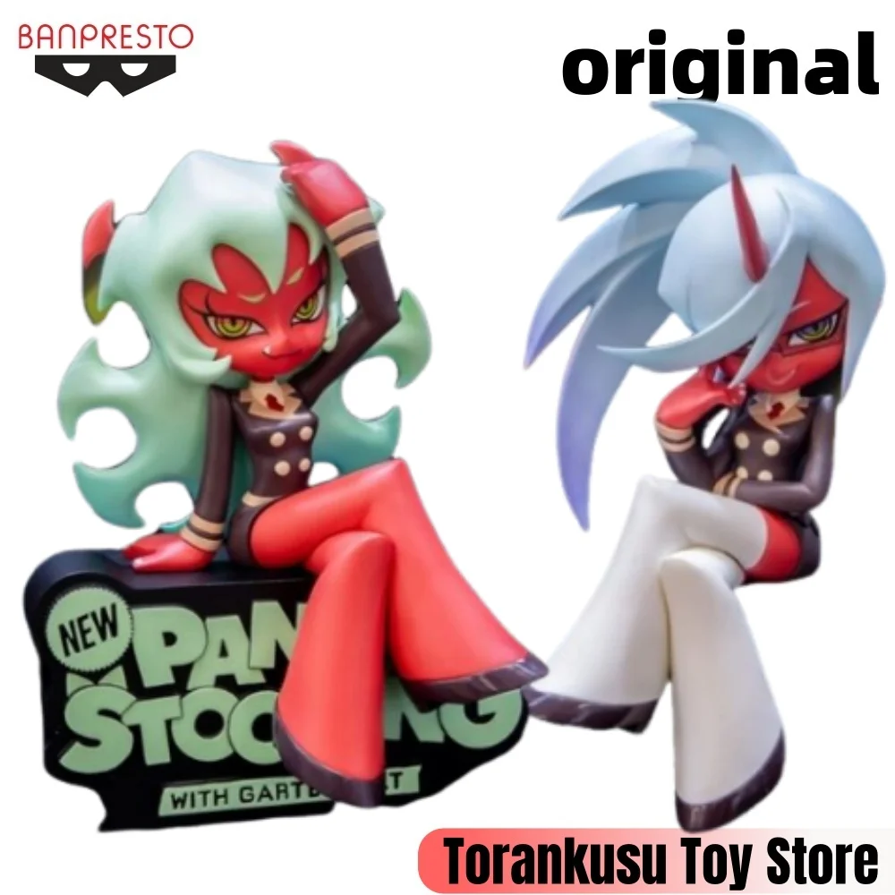 

Banpresto New Panty & Stocking with Garterbelt Anime Scanty & Kneesocks Action Figures Model Figurine Original Toys Collection T