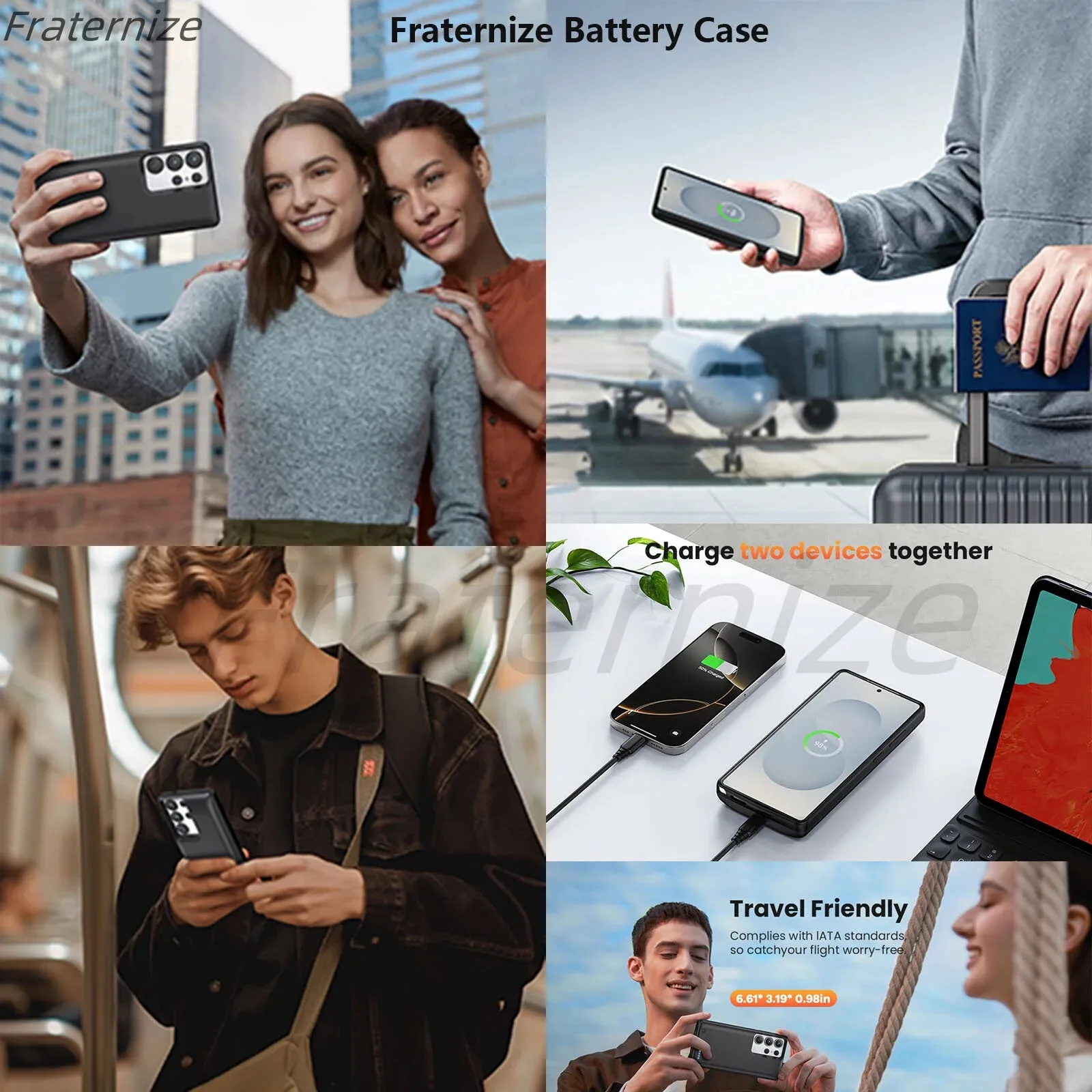 

Чехол-зарядное устройство для мобильного телефона емкостью 10000 мАч для Samsung Galaxy S23 Ultra Charging, чехол для перезаряжаемого телефона, аккумуляторный блок питания