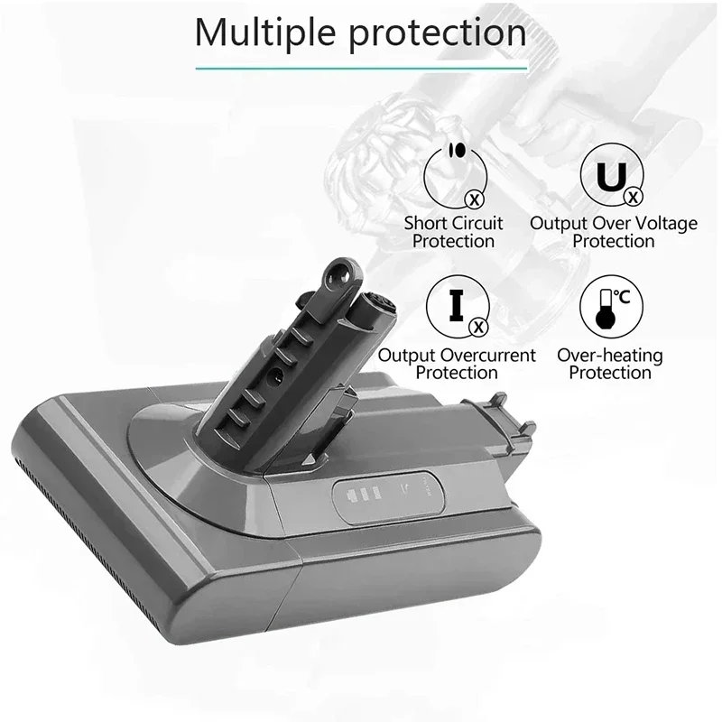 Newly upgraded SV12 6800mAh 100Wh Replacement battery for Dyson V10 battery  battery pack  bms