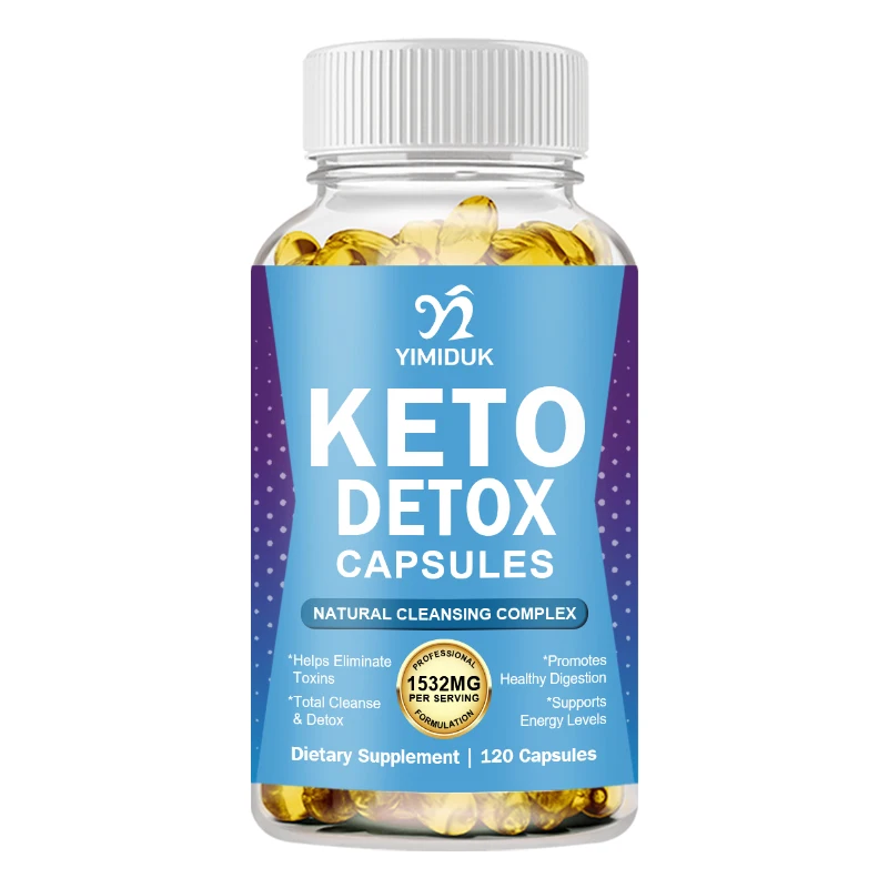 Keto Detox Capsules Advanced Cleansing Extract, Colon Cleanser, Flush Toxins & Excess Waste, for Men Women Supplement