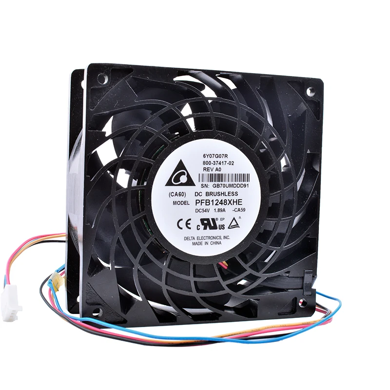 PFB1248XHE 12038 12cm 48V 1.92A double ball bearing inverter server metal fan