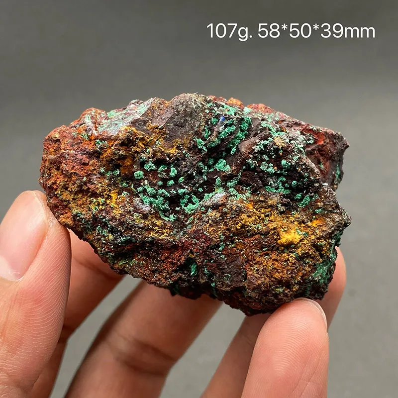 

100% natural malachite and azurite symbiotic raw stone mineral specimen crystals