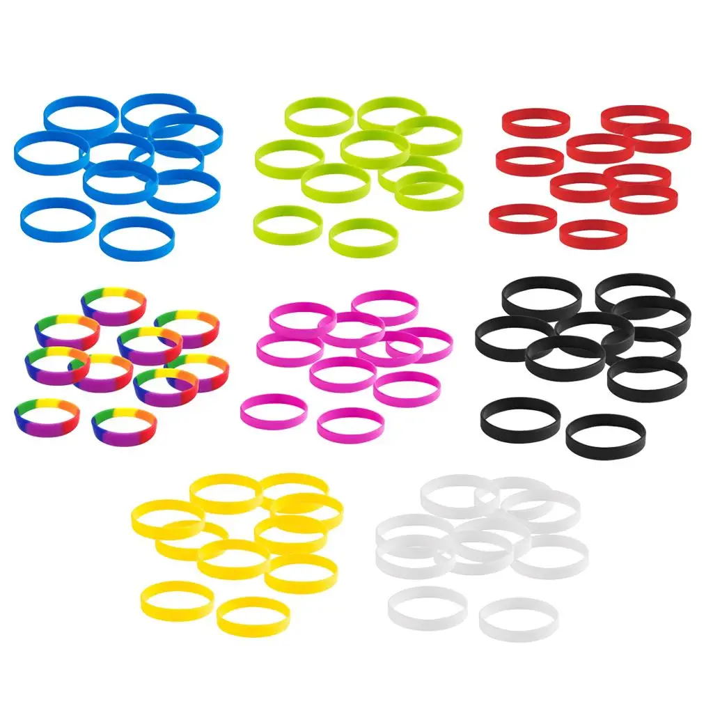 Eco-friendly Silicone Wristband Adjustable Rubber Bracelet Fine Fashion Bangle Summer Jewelry for Group Events