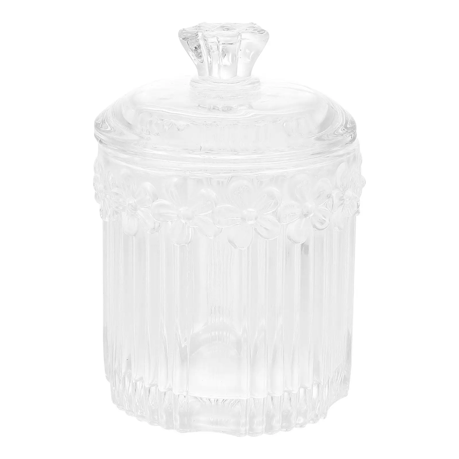 

1 шт. Ретро-стеклянная коробка для хранения цветов, водонепроницаемый декоративный органайзер для украшений, бутылка для демонстрации в домашнем бутике, диспенсер для ватных палочек