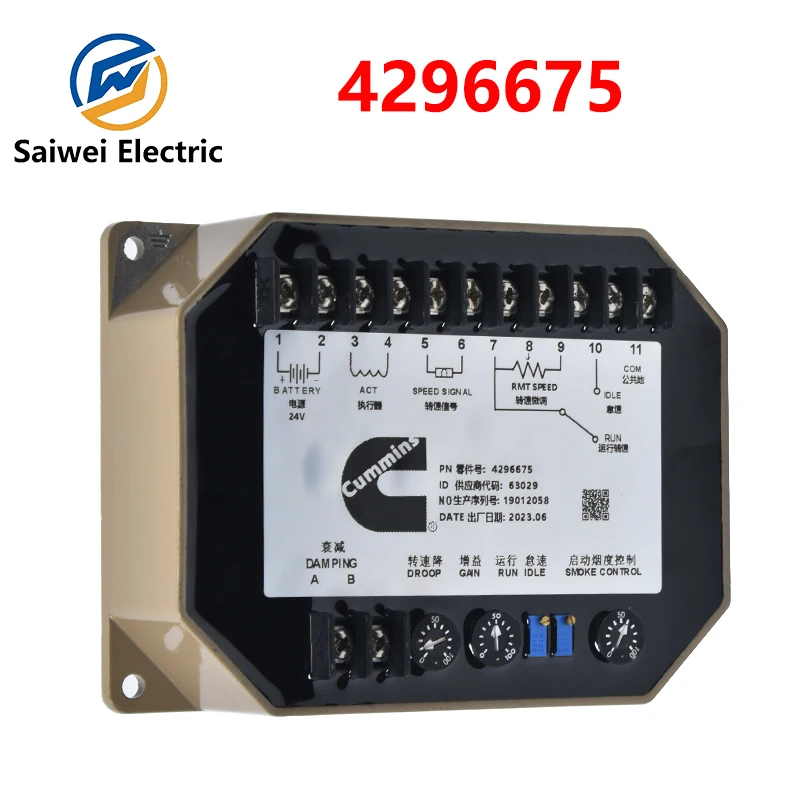 Original 4296675 generador Cummins regulador electrónico 4296674 módulo de placa de control de panel de motor CC