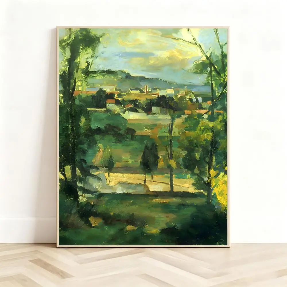 Subtle Painter P-Paul Cezanne Poster Classic Self-Adhesive PP Wall Sticker for Living Room Bar Decor Gift