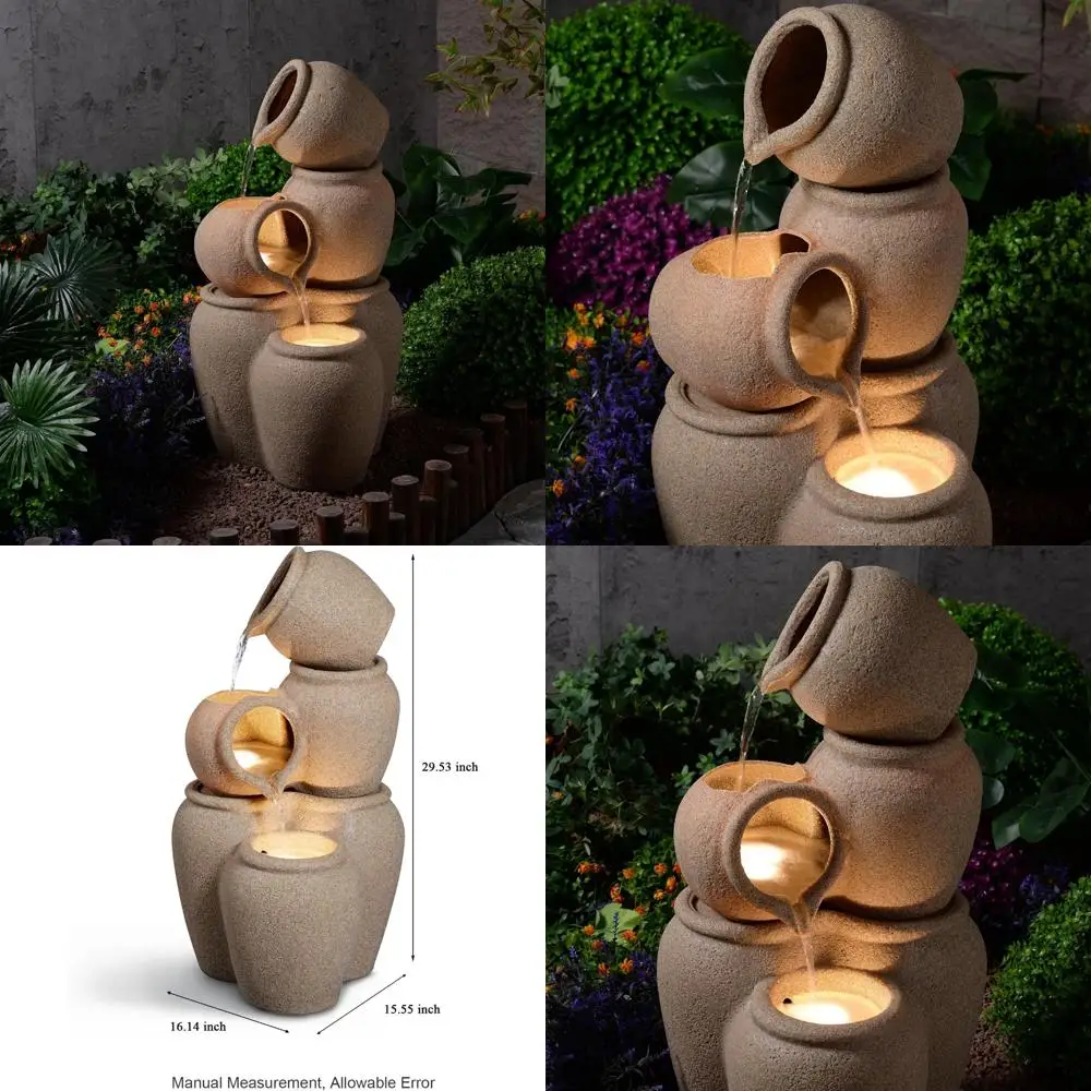 

Экологичный перерабатываемый полиэтиленовый уличный фонтан с каскадным водопадом