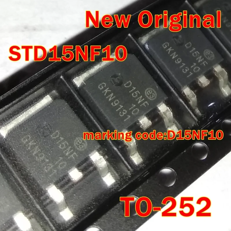 

1Pcs to 100Pcs Std15Nf10T4 Std15Nf10 To-252 New Original Marking Code: D15Nf10 N-Channel Power Mosfet