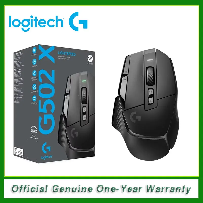 Logitech G502 X LIGHTSPEED Wireless Gaming Mouse 25600 DPI Hero Optical Sensor Bluetooth Mice 13 Keys USB-C For Windows macOS