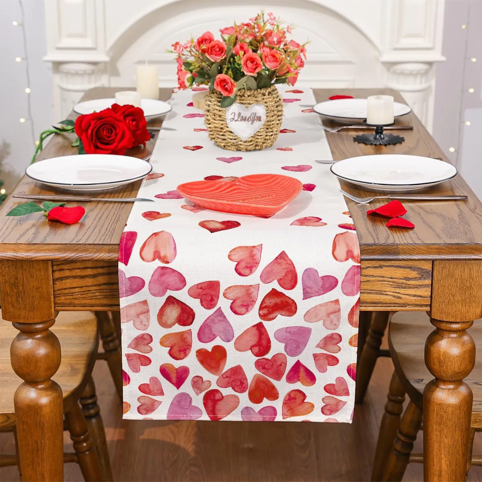 Multi Scene Decor Decor Table Runner Family Dining Setup Festival Party Perfect Choice Home Essential Flat Print Design