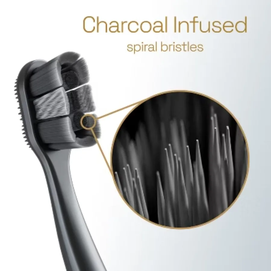 Мягкая зубная щетка Total Whitening — 2 шт., помогает удалить пятна и налет с помощью этой отбеливающей зубной щетки. Удаление бактерий.