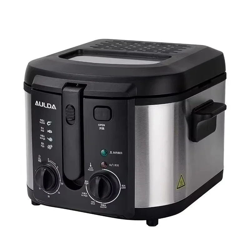Household Commercial Electric Fryer 6L Multifunctional Smokeless Fryer, French Fry Machine