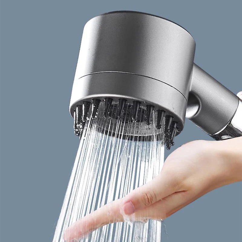 

Luxury Rainfall High Pressure Filtered Shower Head ABS Massage Brush Removable Handheld Shower Sprayer