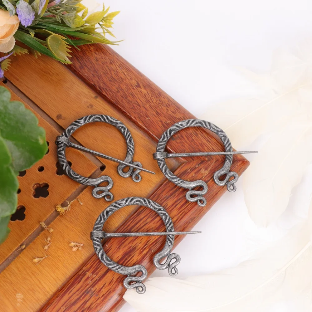 عباءة دبوس المشبك، خمر فايكنغ Penannular بروش دبوس مشبك ل عباءة وشاح شال القماش #2