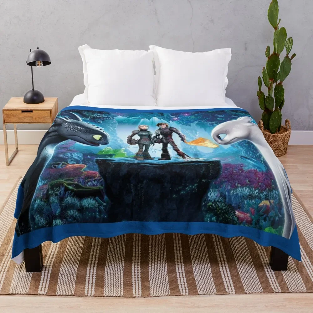 How to Train your Dragon Throw Blanket Giant Sofa decorative Thins Blankets