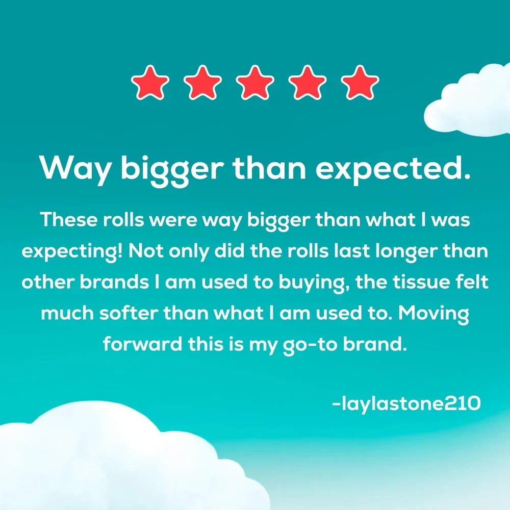 2 طبقة من ورق التواليت سوبر ميجا رولز 6 عبوات 480 ورقة لكل لفة ناعمة قوية تدوم طويلاً، آمنة وغير معطرة، مثقوبة