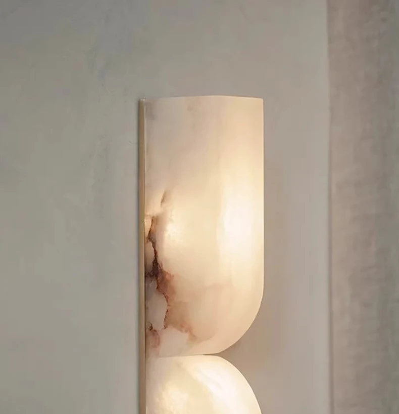 Art Design Wall Lamp Natural Marble