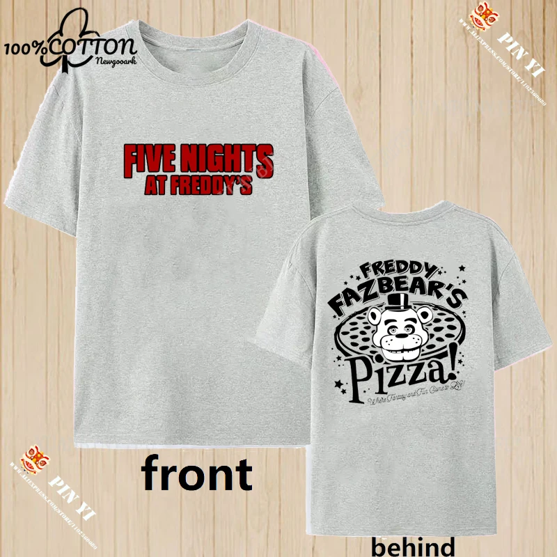 Harajuku Leisure American Style  Fnaf 2 Animatronics Five Nights A Street Shirt Print T Shirt 100% Cotton Street Fashion