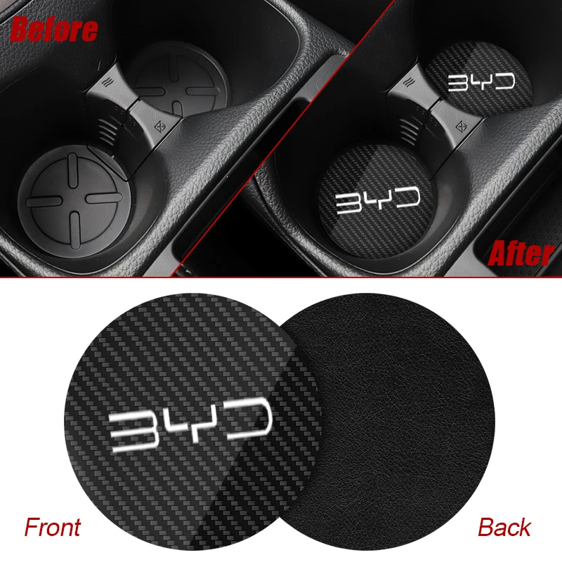 2-Pack Anti-Slip Cup Holder Coasters for BYD - Image 5