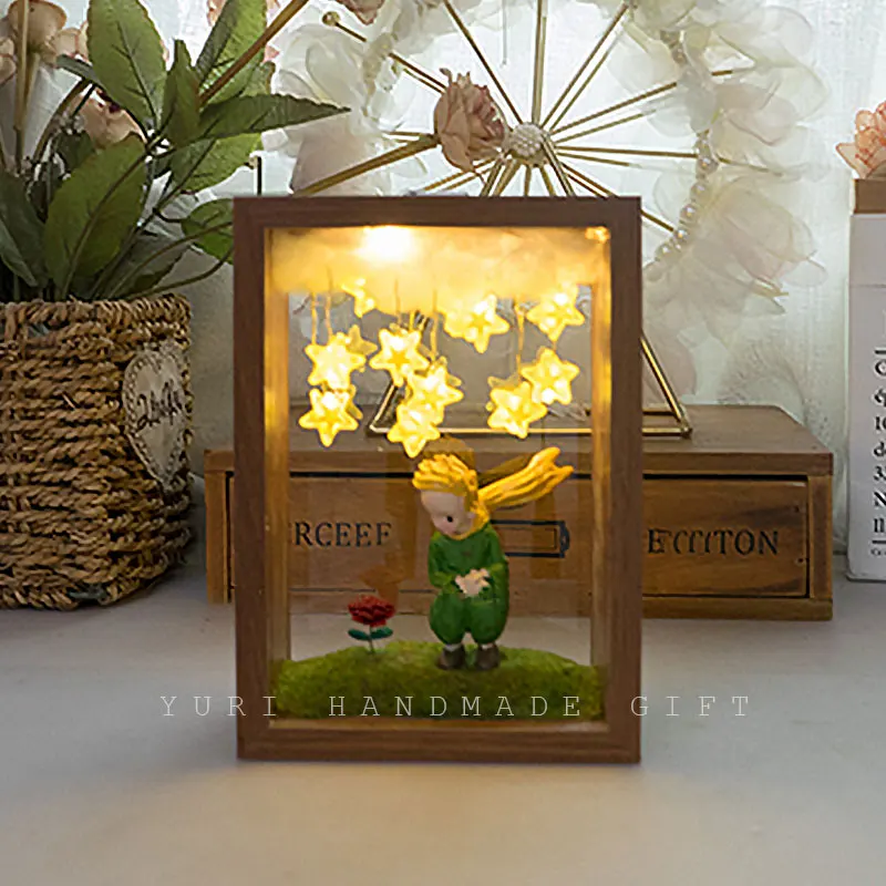 The Little Prince Nightlight para Home Decor, Atmosfera Lâmpada, Desktop Ornamentos, Aniversário Surpresa, Namorada Presente, Produto Acabado