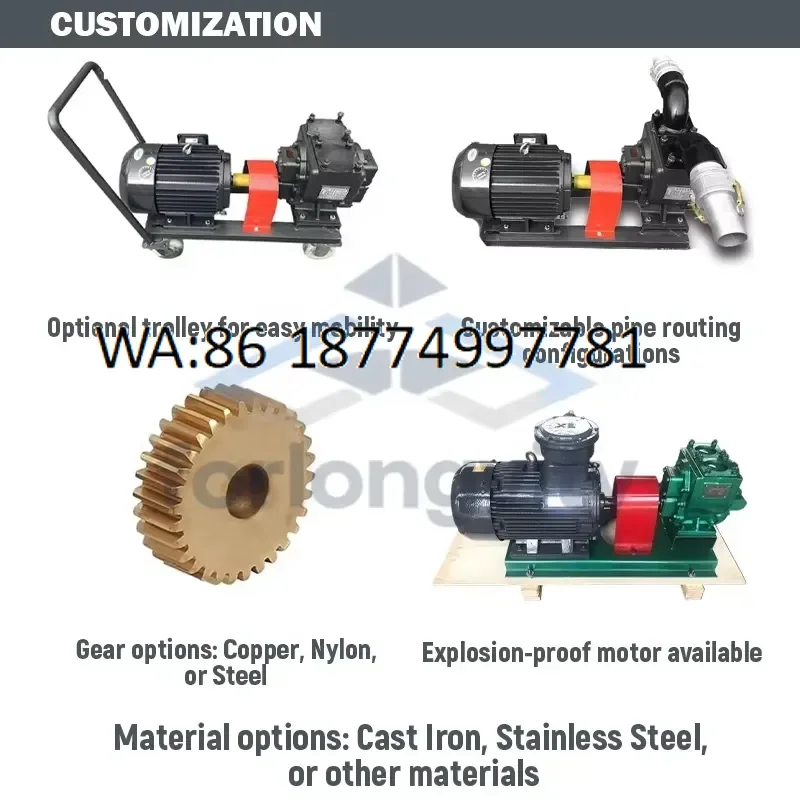 custom Custom YHCB Arc Gear Pump Professional Oil Transfer for Viscous Liquids and Industrial Fuel Delivery Systems Factory