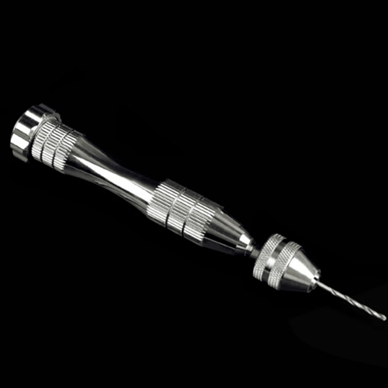 

A92P Jewelry Craft Hand Pin Hole Drill Jewelers Burs Drilling Reamer Chuck Clamp 4Mm Mini Hand Twist Drill