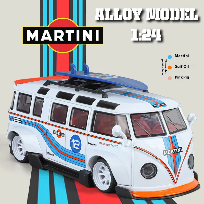 

1:24 Alloy Bus Model, Cool Sound And Light, Exquisite Shape, Collision And Fall Resistance, Christmas/birthday Gift