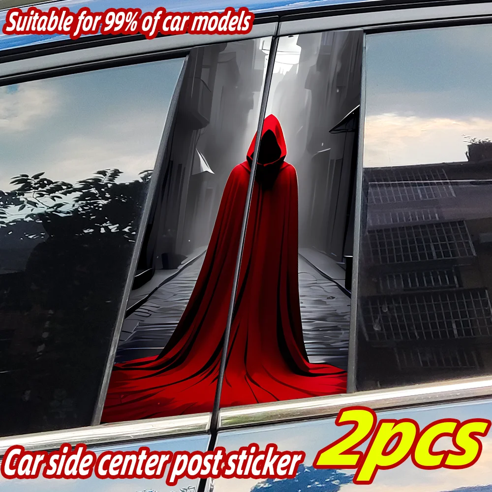 

Horror Design Ghost Car Stickers Halloween Car B-pillar Vinyl Decals Waterproof Auto Center Pillar Sticker Cover Scratches Decor