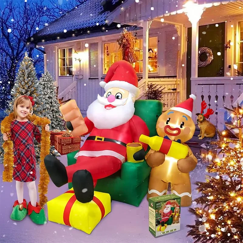 Popular Party Decoration Blow Up Inflatable Snowman Yard Inflatable Christmas Decorations Outdoor