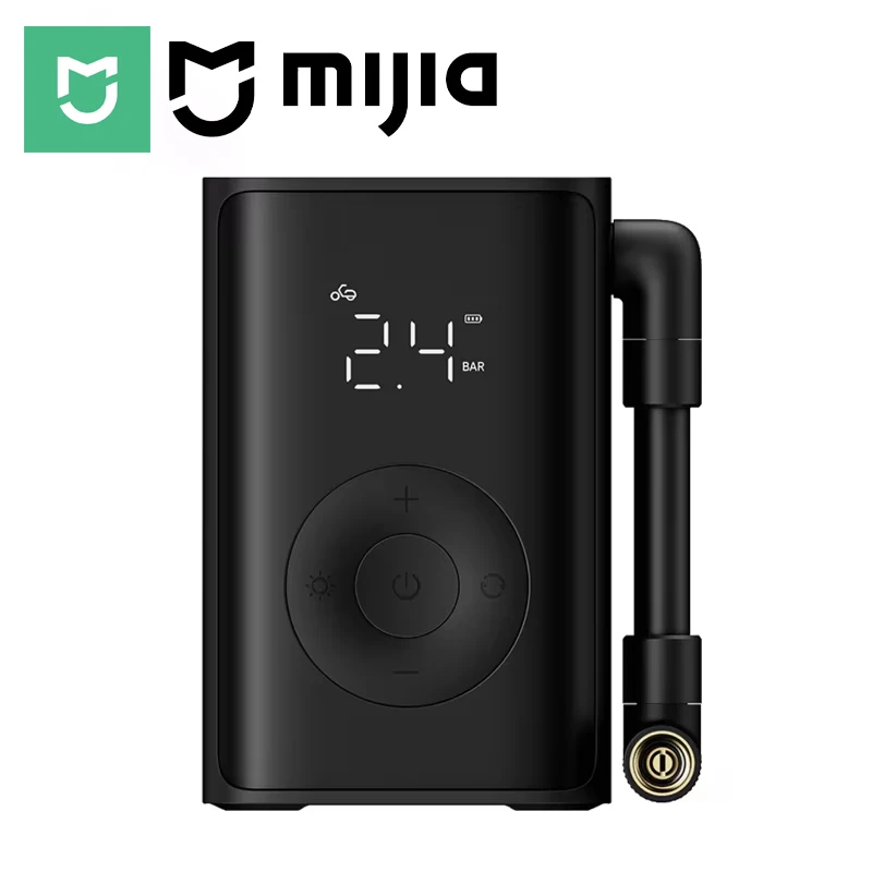 MIJIA Portable Electric Air Compressor 150 PSI, 2000mAh, Tire Pressure Detection, Multiple Preset Mode,LED Light Air Pump