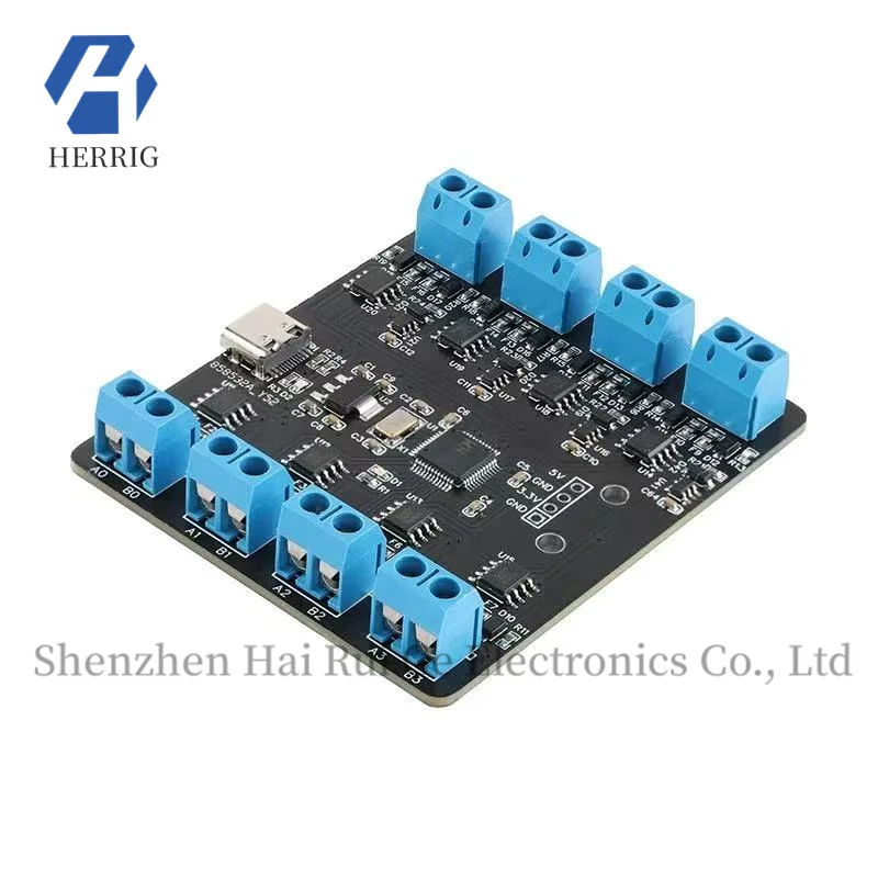 

YR-6028/USB to 8-Port RS485 Serial Converter, Type-C to 8-Port RS485 Multi-Port UART Hub