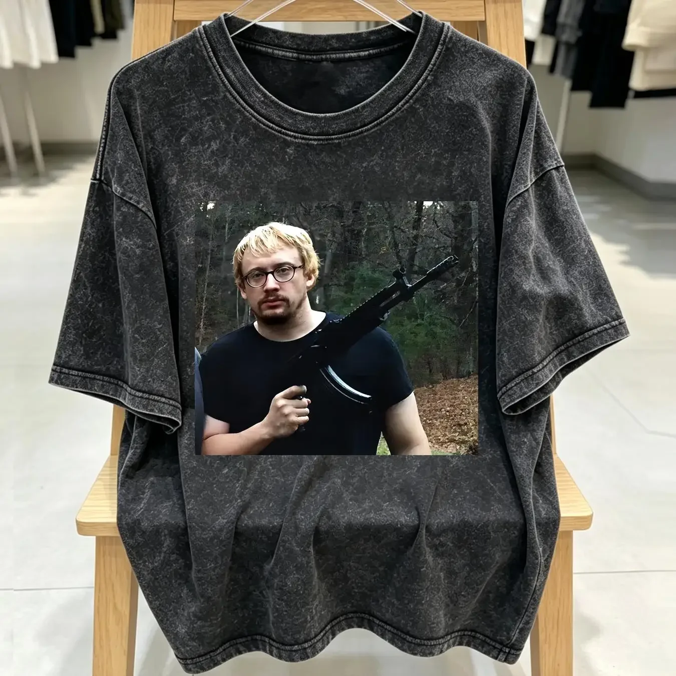washed T Shirt Sam Hyde AUTHENTIC Shooter CashStar Large Black MDE MILLIONDOLLAREXTREME long or short sleeves vintage Washed