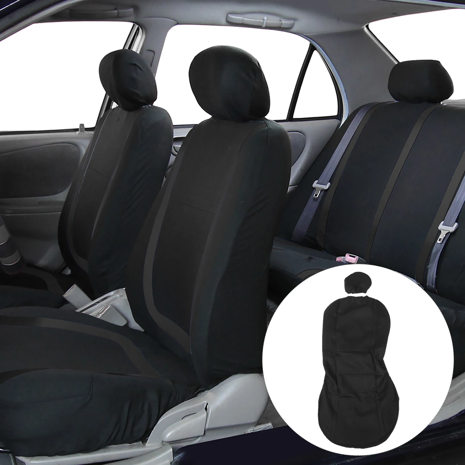

4 Pcs Car Seat Cover Automotive Covers for Cars Stripe Seats Protector Vehicle Cushion Universal Accessories