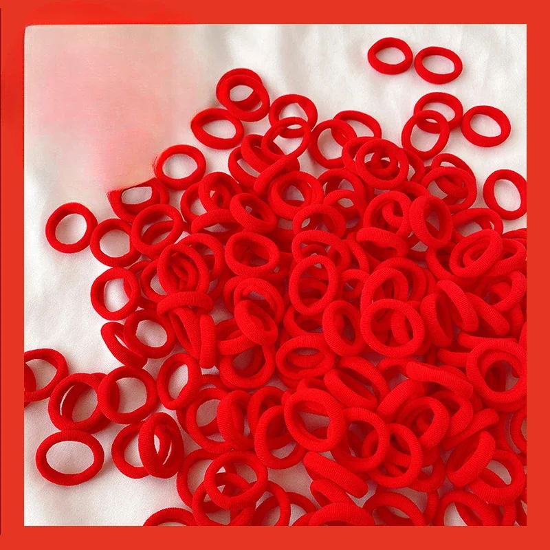 Satu Set Cincin Rambut Jempol, Cincin Rambut Busur, Jepit Rambut Natal, Cocok untuk Gadis Kecil