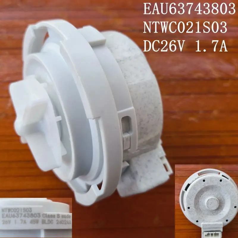 Nuevo para motor de bomba de drenaje de lavadora LG EAU 63743803   NTWC021S03 DC26V 1.7A 45W Piezas