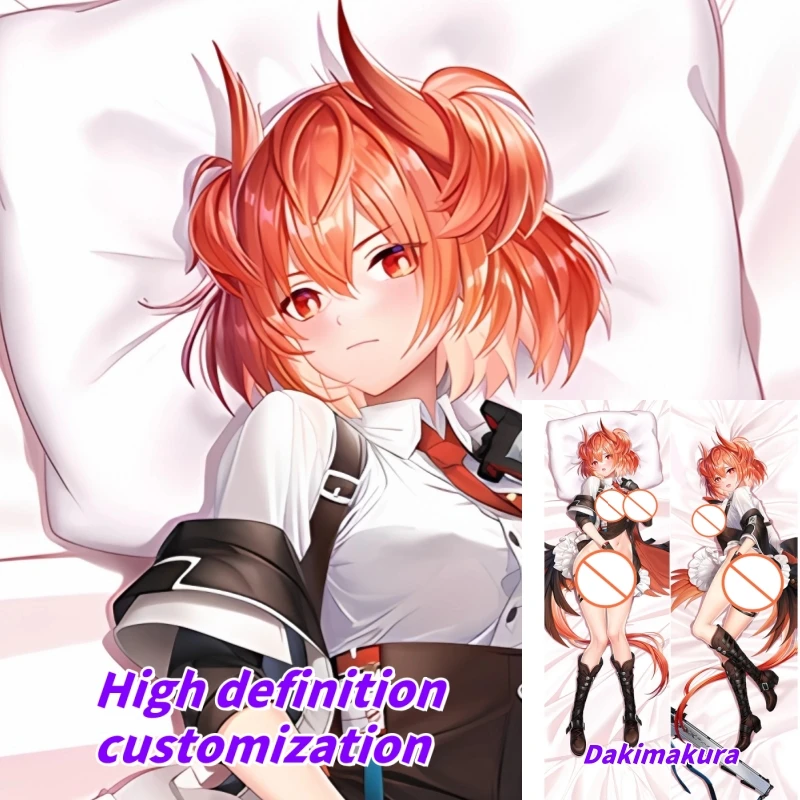 

Dakimakura Anime Pillow Case Arknights Fiammetta Double-sided Print Of Life-size Body Pillowcase Gifts Can be Customized