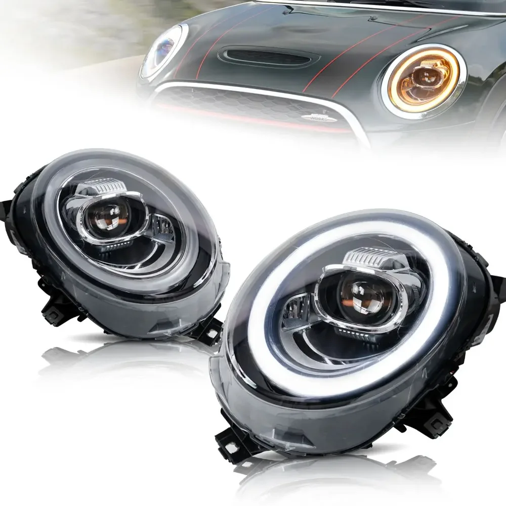 XCH Car Styling For Mini Cooper F56 2014-2019 All Headlight Assembly with Super Bright Bi LED Projector Lens Dymamic Version