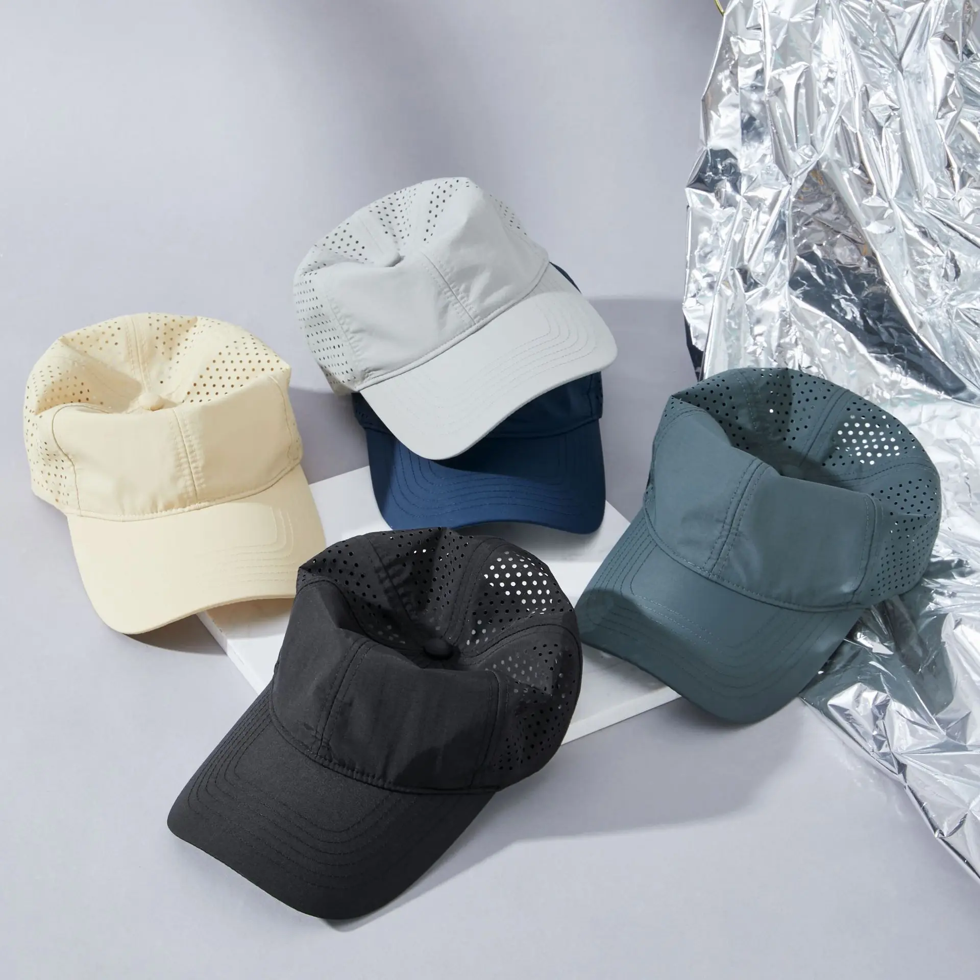 Spring And Summer Peaked Mesh Cap Sports Quick drying Hat Men Travel Sun-proof Essential Sun-proof Breathable Mesh Baseball Cap 3