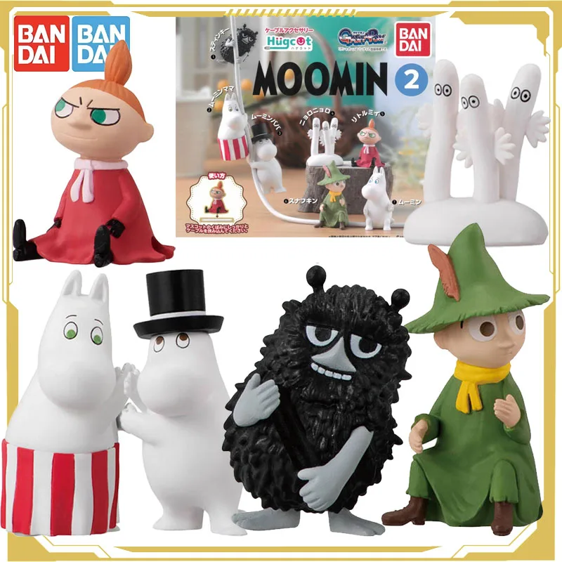 

Bandai Original Gashapon Moomin Anime Figure Data Line Decoration Tree Essence Action Figure Toys for Boys Girls Kids Gift