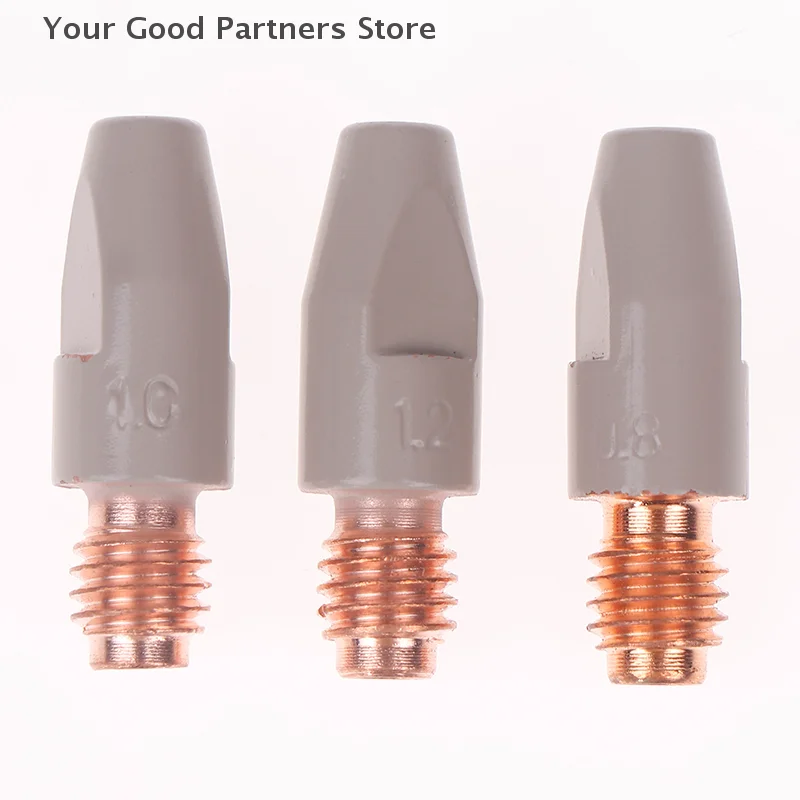 MIG 36KD Welding Contact Tips New Coating Protect 30mm M8 Gas Nozzle Tip 0.8/1.0/1.2mm MIG Welding Torche Welding Tool Parts
