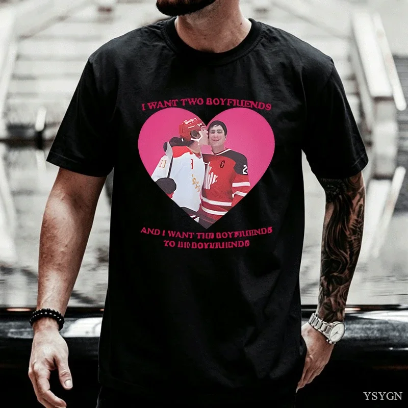 Heated Rivalry Ilya Rozanov But Daddy I Love Him T Shirt Men's Pure Cotton Vintage T-Shirts Crew Neck Tees Short Sleeve Clothing