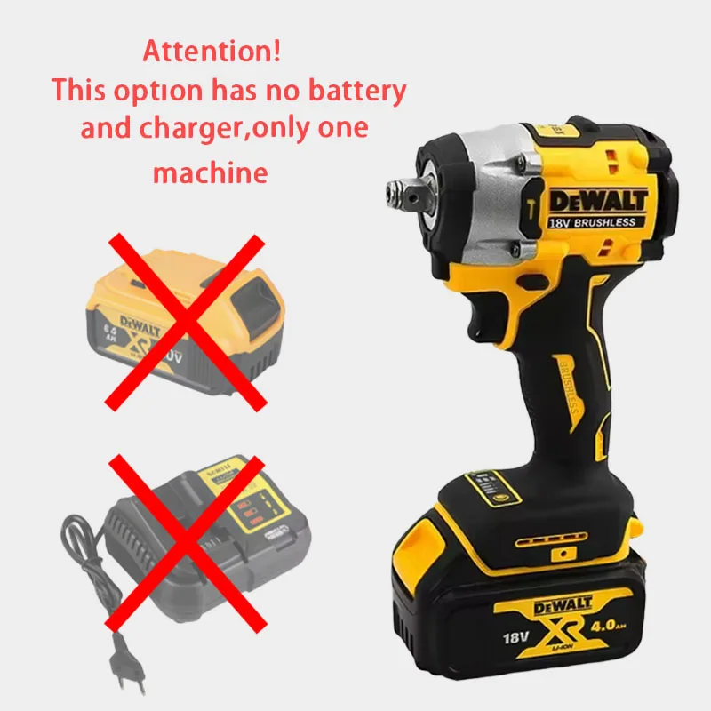 

Бесщеточный ударный гайковерт DEWALT DCF922, 2500 об/мин, высокий крутящий момент 406 Нм, беспроводной, перезаряжаемый, совместим с аккумуляторами Dewalt