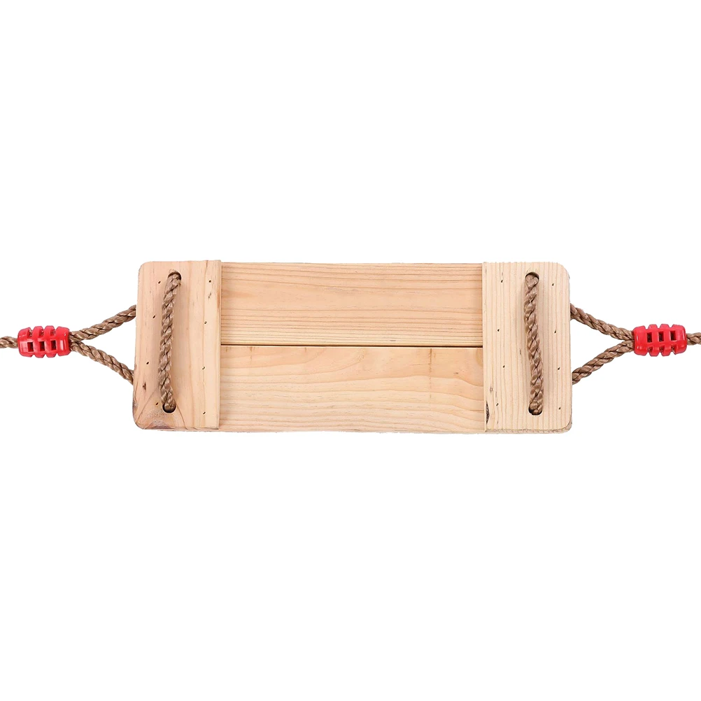 

1pc Pine Board Swing Kids Seat Safe Sturdy Nylon Rope Non Slip Wood Surface Backyard Front Yard Garage Outdoor Toys