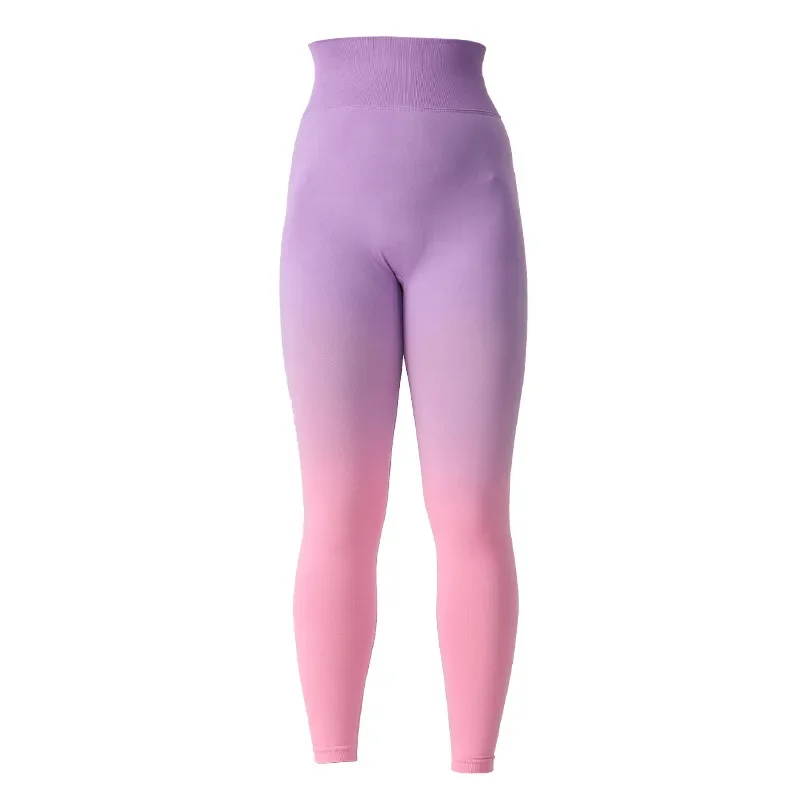 Mallas deportivas de cintura alta para mujer, pantalones elásticos sin costuras para entrenamiento, Yoga, levantamiento de glúteos, curvas, gimnasio