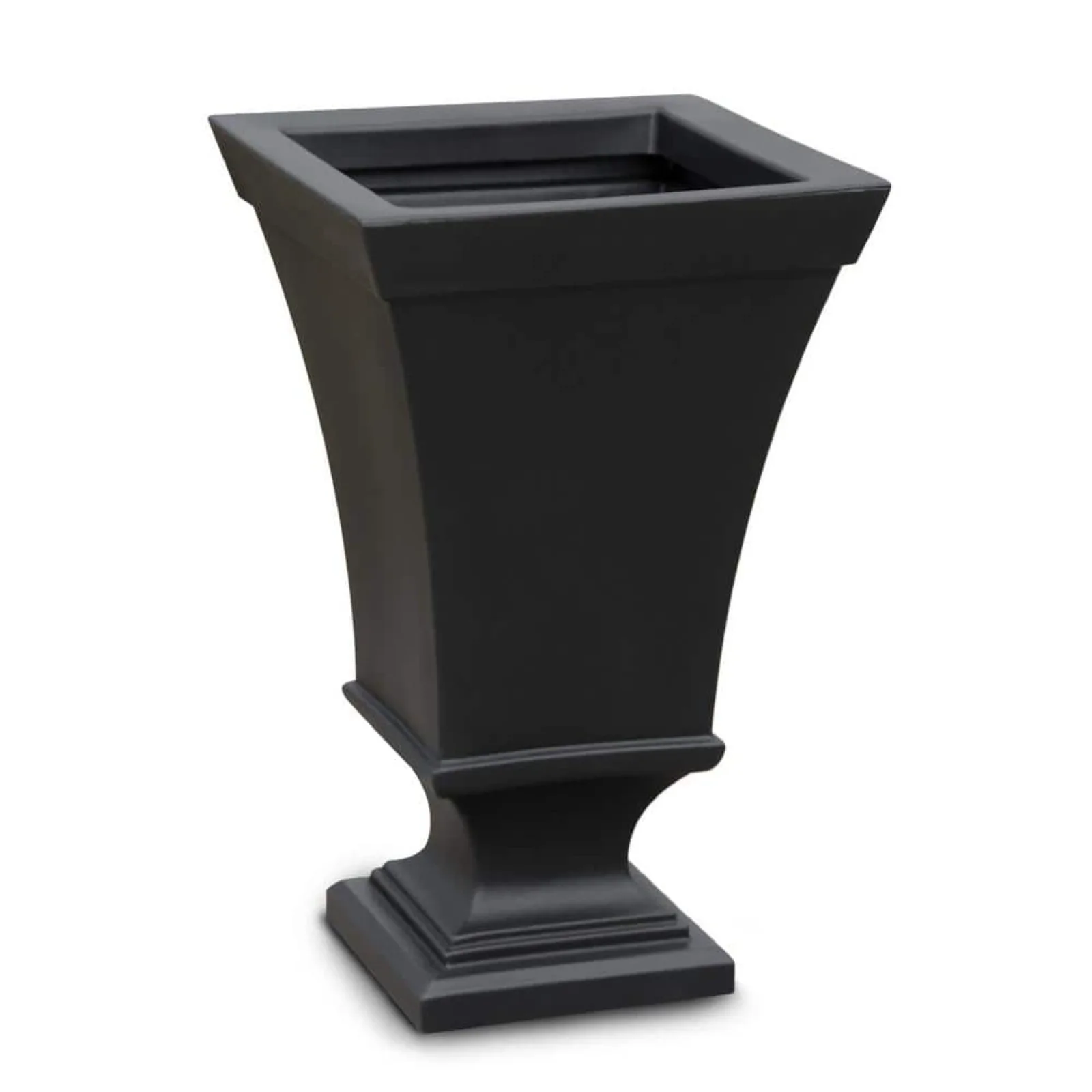 US 25 in. Tall Self-Watering White Polyethylene Urn Planter